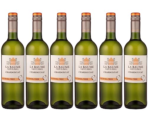 La Baume St Paul - Alkoholfreier Weißwein, Chardonnay - Wein ohne Alkohol (6 x 0,75L) von La Baume