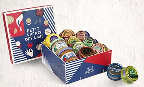 La Belle-Iloise Geschenkbox, Fischbox „Petit Apéro des Amis', 12 Fischspezialitäten in Holzbox aus der Bretagne La Belle-Iloise Geschenkbox, Fischbox „Petit Apéro des Amis', 12 Fischspezialitäten in Holzbox aus der Bretagne von La Belle-Iloise