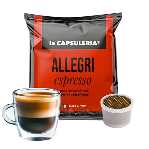 ALLEGRI, Espresso (100 Kapseln) kompatibel mit Indesit Uno System - (La Capsuleria) von La Capsuleria