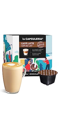 CAFÉ AU LAIT/CAFFE LATTE (48 Kapseln) kompatibel mit Nescafé Dolce Gusto, 3er Pack, 3x16 Kapseln (48 Portionen) - (La Capsuleria) von La Capsuleria
