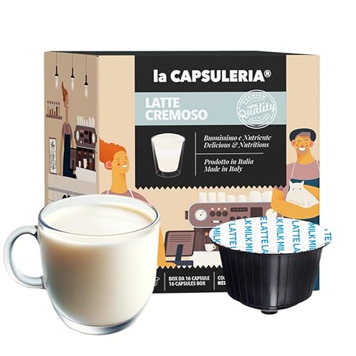 CREMIGE MILCH (48 Kapseln) kompatibel mit Nescafé Dolce Gusto, 3er Pack, 3x16 Kapseln (48 Portionen) - (La Capsuleria) von La Capsuleria
