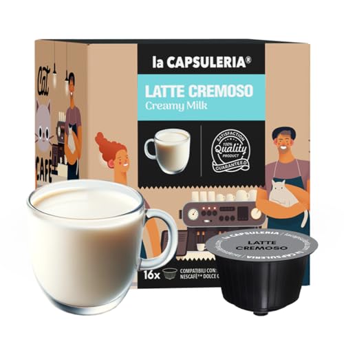 CREMIGE MILCH (48 Kapseln) kompatibel mit Nescafé Dolce Gusto, 3er Pack, 3x16 Kapseln (48 Portionen) - (La Capsuleria) von La Capsuleria