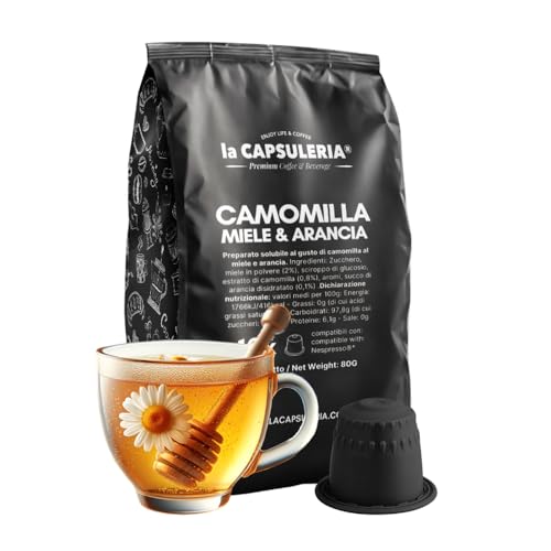 KAMILLE, HONIG UND ORANGE (240 Kapseln) kompatibel mit Nepresso, 24er Pack, 24x10 Kapseln (240 Portionen) - La Capsuleria von La Capsuleria