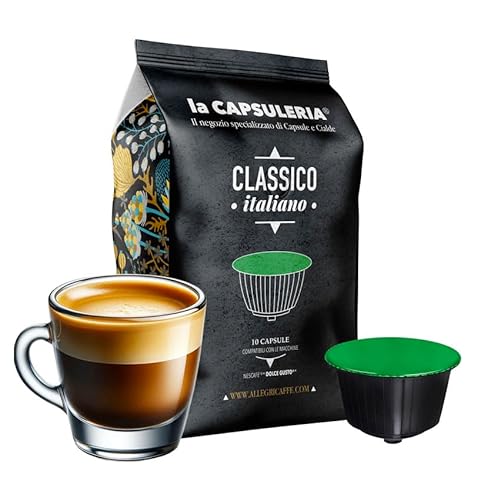 Kaffee CLASSICO (80 Kapseln) kompatibel mit Nescafé Dolce Gusto, 8er Pack, 8x10 Kapseln (80 Portionen) - (La Capsuleria) von La Capsuleria