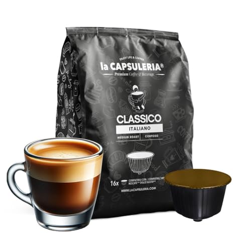 Kaffee CLASSICO (80 Kapseln) kompatibel mit Nescafé Dolce Gusto, 8er Pack, 8x10 Kapseln (80 Portionen) - (La Capsuleria) von La Capsuleria