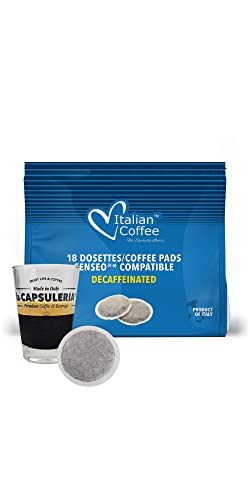 Kaffeepads DEKA (10 Vorratspackungen x 18 Kaffeepads - tot. 180 pads) Geeignet für Senseo Maschinen von La Capsuleria