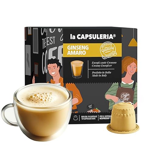 BITTERER GINSENG (160 Kapseln) kompatibel mit Nepresso, 16er Pack, 16x10 Kapseln (160 Portionen) - La Capsuleria von La Capsuleria