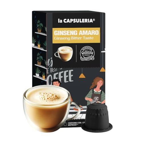 BITTERER GINSENG (160 Kapseln) kompatibel mit Nepresso, 16er Pack, 16x10 Kapseln (160 Portionen) - La Capsuleria von La Capsuleria