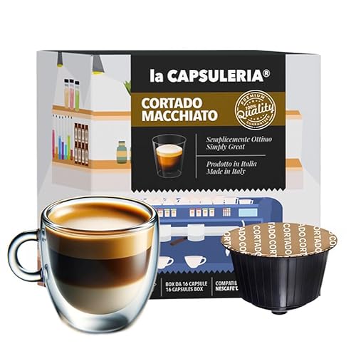 CORTADO MACCHIATO (48 Kapseln) kompatibel mit Nescafé Dolce Gusto - (La Capsuleria) von La Capsuleria