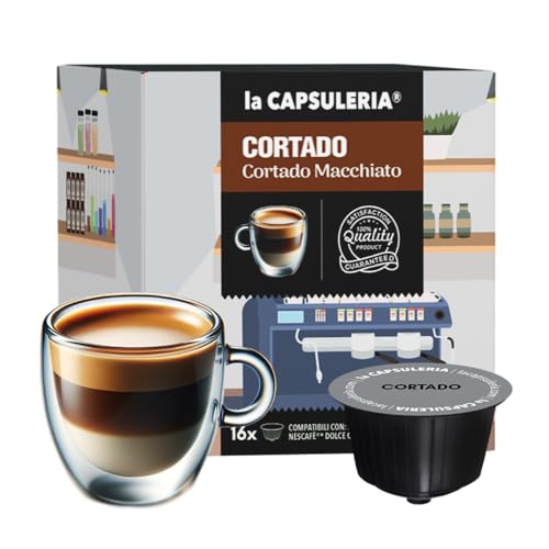 CORTADO MACCHIATO (48 Kapseln) kompatibel mit Nescafé Dolce Gusto, 3er Pack, 3x16 Kapseln (48 Portionen) - (La Capsuleria) von La Capsuleria