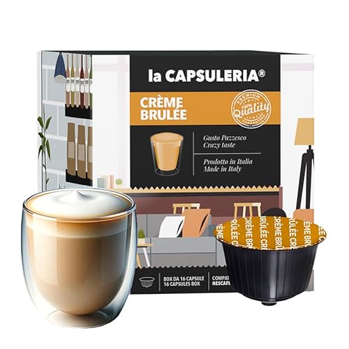 CREME BRULEE (48 Kapseln) kompatibel mit Nescafé Dolce Gusto, 3er Pack, 3x16 Kapseln (48 Portionen) - (La Capsuleria) von La Capsuleria