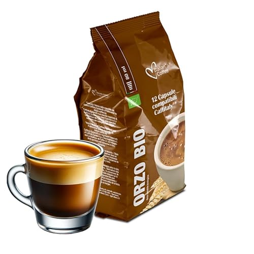 GERSTENKAFFEE (96 Kapseln) kompatibel mit Tchibo Cafissimo - Caffitaly, Lot de 8 x 12 Capsules (96 portions tot) - la Capsuleria von La Capsuleria