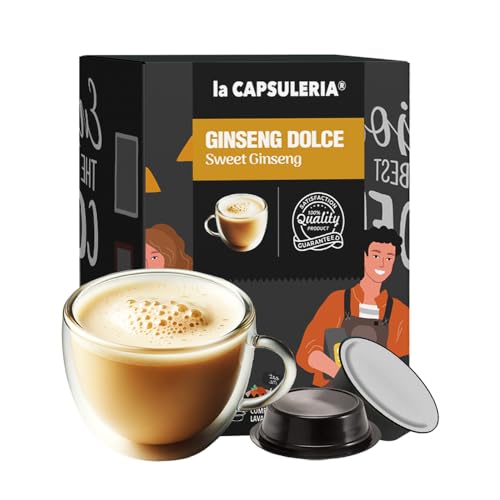 GINSENG (128 Kapseln) kompatibel mit Lavazza A Modo Mio, 8er Pack, 8x16 Kapseln (128 Portionen) - La Capsuleria von La Capsuleria