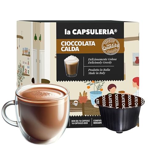 SCHOKOLADE (96 Kapseln) kompatibel mit Nescafé Dolce Gusto, 6er Pack, 6x16 Kapseln (96 Portionen) - (La Capsuleria) von La Capsuleria
