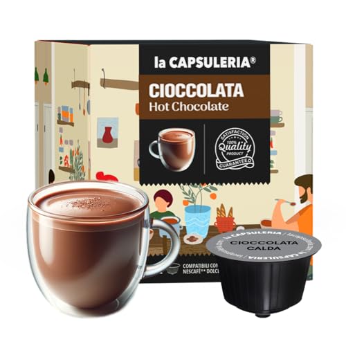 SCHOKOLADE (96 Kapseln) kompatibel mit Nescafé Dolce Gusto, 6er Pack, 6x16 Kapseln (96 Portionen) - (La Capsuleria) von La Capsuleria