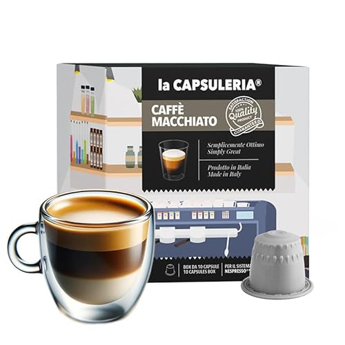 kaffee MACCHIATO (160 Kapseln) kompatibel mit Nepresso, 16er Pack, 16x10 Kapseln (160 Portionen) - La Capsuleria von La Capsuleria