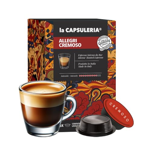 Kaffee ALLEGRI, espresso (128 Kapseln) kompatibel mit Lavazza A Modo Mio, 8er Pack, 8x16 Kapseln (128 Portionen) - La Capsuleria von La Capsuleria