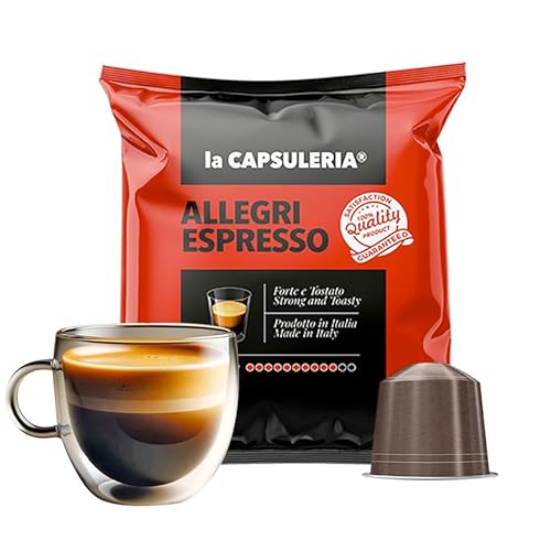 Kaffee ALLEGRI, espresso (100 Kapseln) kompatibel mit Nepresso - (La Capsuleria) von La Capsuleria