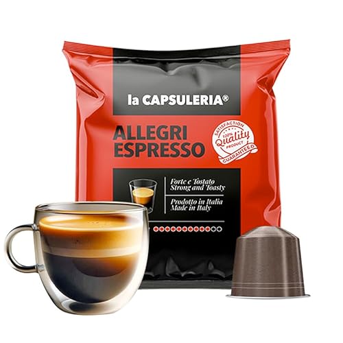 Kaffee ALLEGRI, espresso (100 Kapseln) kompatibel mit Nepresso - (La Capsuleria) von La Capsuleria