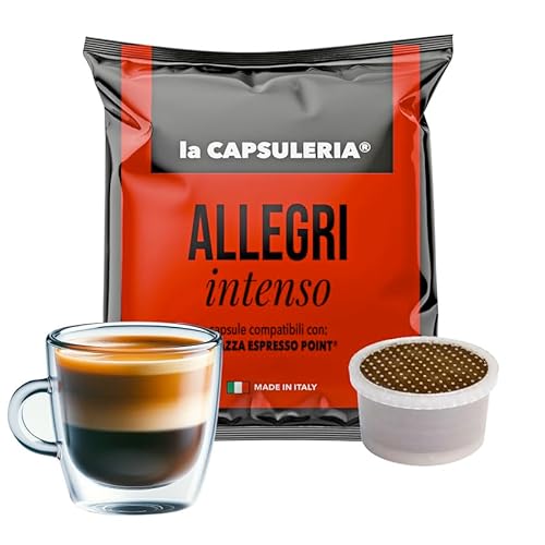 Kaffee ALLEGRI INTENSO, stark (100 Kapseln) kompatibel mit Lavazza Espresso Point - (La Capsuleria) von La Capsuleria