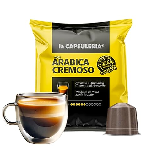 Kaffee ARABICA CREMOSO, cremig (100 Kapseln) kompatibel mit Nepresso - (La Capsuleria) von La Capsuleria
