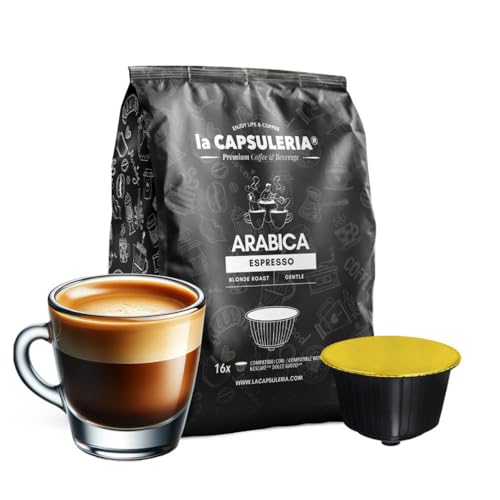 Kaffee 100% ARABICA (80 Kapseln) kompatibel mit Nescafé Dolce Gusto, 8er Pack, 8x10 Kapseln (80 Portionen) - (La Capsuleria) von La Capsuleria