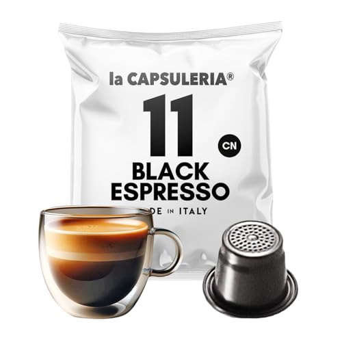 Kaffee BLACK, stark (100 Kapseln) kompatibel mit Nepresso - (La Capsuleria) von La Capsuleria