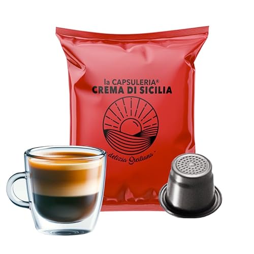 Kaffee CREMA DI SICILIA (100 Kapseln) kompatibel mit Nepresso - (La Capsuleria) von La Capsuleria