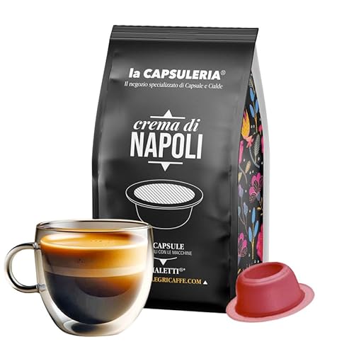 Kaffee CREMA DI NAPOLI, stark (80 Kapseln) kompatibel mit Bialetti - (La Capsuleria) von La Capsuleria