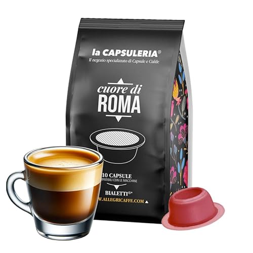 Kaffee CUORE DI ROMA, Klassisch (80 Kapseln) kompatibel mit Bialetti - (La Capsuleria) von La Capsuleria
