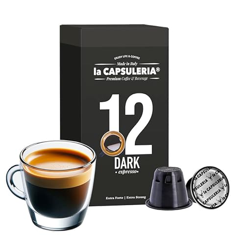 Kaffee DARK ESPRESSO, stark (100 Kapseln) kompatibel mit Nepresso - (La Capsuleria) von La Capsuleria