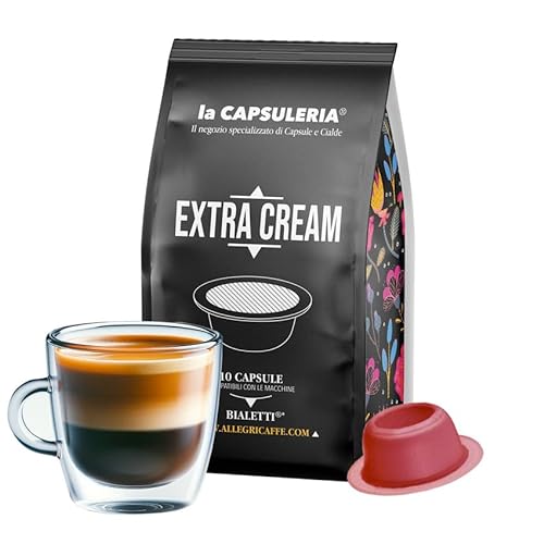 Kaffee EXTRA CREAM, 100% Arabica (50 Kapseln) kompatibel mit Bialetti - (La Capsuleria) von La Capsuleria