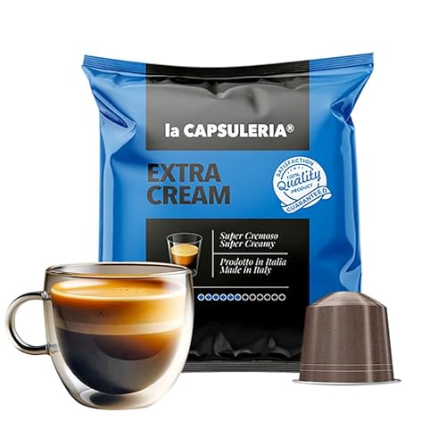 Kaffee EXTRA CREAM, cremig (100 Kapseln) kompatibel mit Nepresso - (La Capsuleria) von La Capsuleria