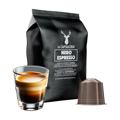 Kaffee NERO, stark (100 Kapseln) kompatibel mit Nepresso - (La Capsuleria) von La Capsuleria