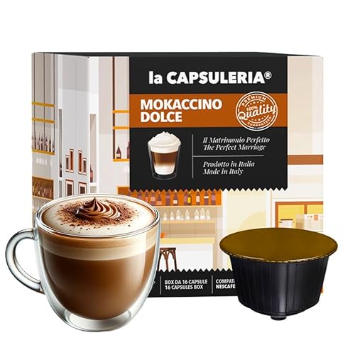 MOCHA (96 Kapseln) kompatibel mit Nescafé Dolce Gusto, 6er Pack, 6x16 Kapseln (96 Portionen) - (La Capsuleria) von La Capsuleria