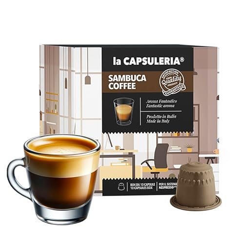SAMBUCA COFFEE (160 Kapseln) kompatibel mit Nepresso, 16er Pack, 16x10 Kapseln (160 Portionen) - La Capsuleria von La Capsuleria