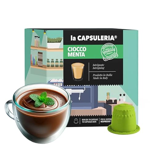 MINZE UND SCHOKOLADE (160 Kapseln) kompatibel mit Nepresso, 16er Pack, 16x10 Kapseln (160 Portionen) - La Capsuleria von La Capsuleria