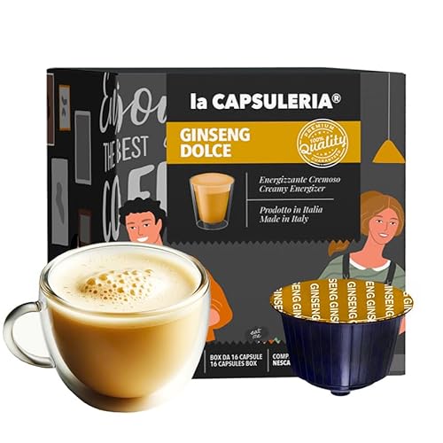 GINSENG (96 Kapseln) kompatibel mit Nescafé Dolce Gusto, 6er Pack, 6x16 Kapseln (96 Portionen) - (La Capsuleria) von La Capsuleria