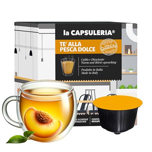 PEACH TEA (48 Kapseln) kompatibel mit Nescafé Dolce Gusto, 3er Pack, 3x16 Kapseln (48 Portionen) - (La Capsuleria) von La Capsuleria