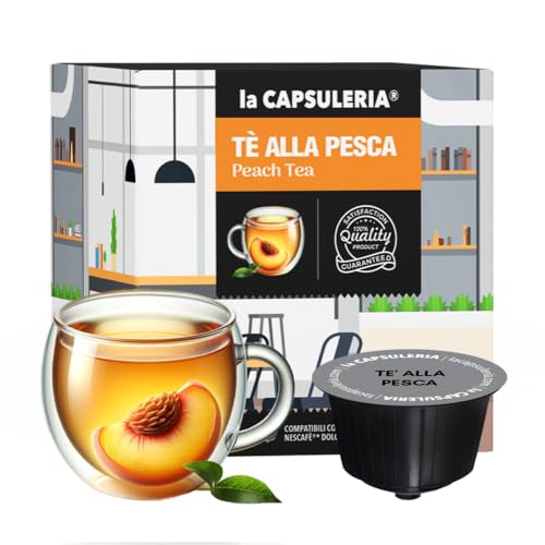 PEACH TEA (48 Kapseln) kompatibel mit Nescafé Dolce Gusto, 3er Pack, 3x16 Kapseln (48 Portionen) - (La Capsuleria) von La Capsuleria