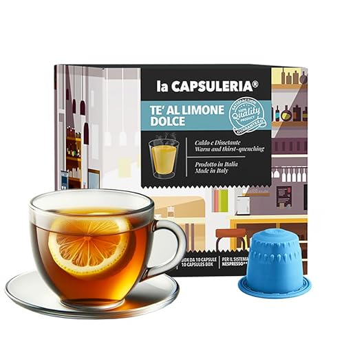 ZITRONENTEE (80 Kapseln) kompatibel mit Nepresso, 8er Pack, 8x10 Kapseln (80 Portionen) - La Capsuleria von La Capsuleria
