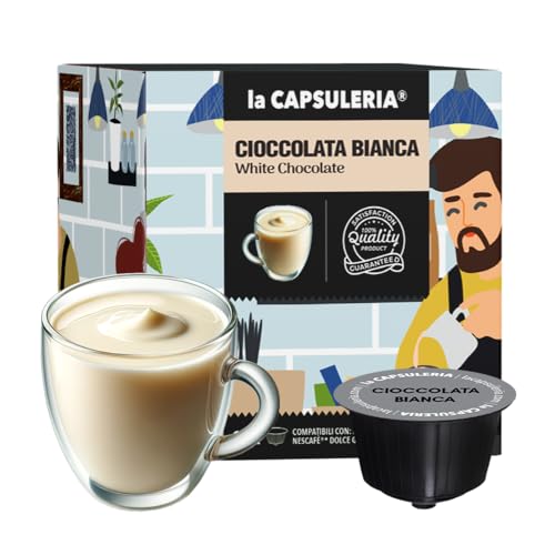 WEISSE SCHOKOLADE (48 Kapseln) kompatibel mit Nescafé Dolce Gusto, 3er Pack, 3x16 Kapseln (48 Portionen) - (La Capsuleria) von La Capsuleria