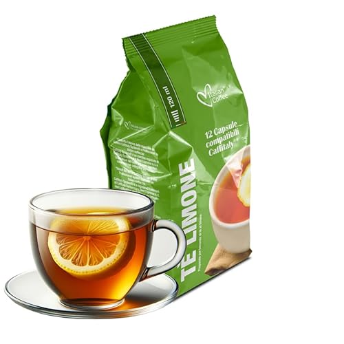 ZITRONENTEE (96 Kapseln) kompatibel mit Tchibo Cafissimo - Caffitaly, Lot de 8 x 12 Capsules (96 portions tot) - la Capsuleria von La Capsuleria