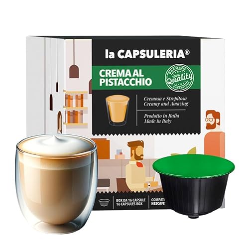 PISTAZIENCREME (48 Kapseln) kompatibel mit Nescafé Dolce Gusto, 3er Pack, 3x16 Kapseln (48 Portionen) - (La Capsuleria) von La Capsuleria