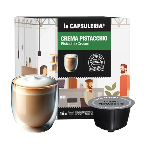 PISTAZIENCREME (48 Kapseln) kompatibel mit Nescafé Dolce Gusto, 3er Pack, 3x16 Kapseln (48 Portionen) - (La Capsuleria) von La Capsuleria