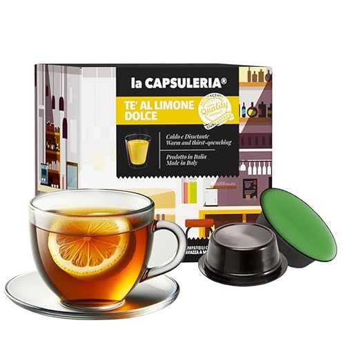 ZITRONENTEE (128 Kapseln) kompatibel mit Lavazza A Modo Mio, 8er Pack, 8x16 Kapseln (128 Portionen) - La Capsuleria von La Capsuleria