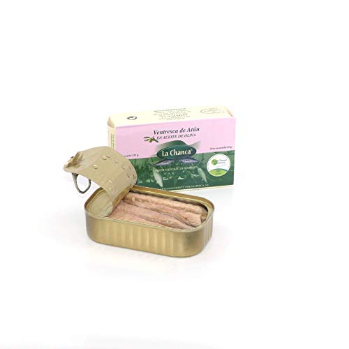 Ventresca de atún en aceite | Bauchfleisch vom Gelbflossen-Thunfisch in Olivenöl | 125g Ventresca de atún en aceite | Bauchfleisch vom Gelbflossen-Thunfisch in Olivenöl | 125g von La Chanca