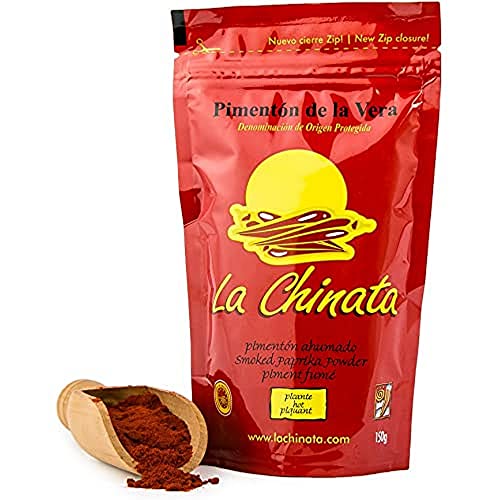 Geräuchertes, scharfes Paprikapulver 150 g Aromabeutel mit Zip-Verschluss von La Chinata