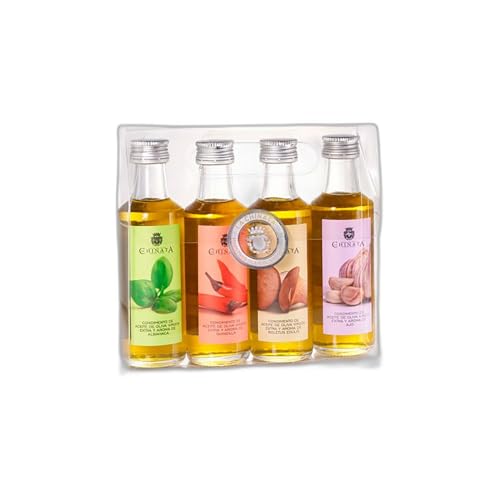 'La Chinata Natives Olivenöl mit Chilli, mit Steinpilze, mit Lorbeer und mit Pfeffer - 4x100ml. 'La Chinata Natives Olivenöl mit Chilli, mit Steinpilze, mit Lorbeer und mit Pfeffer - 4x100ml. von La Chinata