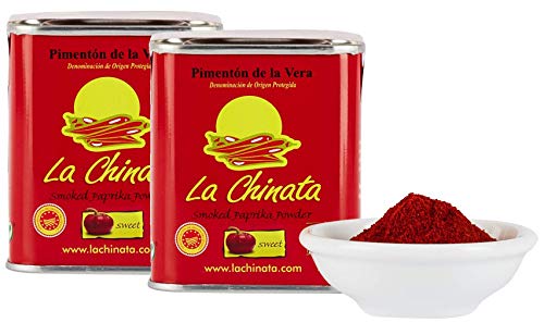 La Chinata - süßes, geräuchertes Paprikapulver, 2er Pack (2 x 70 g) - Pimentón de la Vera von La Chinata